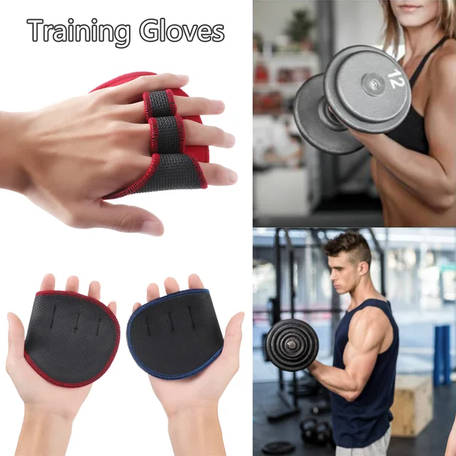 1 Pair Unisex Anti Skid Weight Lifting Training Gloves Fitness Sports