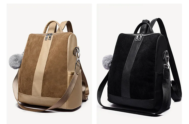 Модные замшевые женские рюкзаки, женские высококачественные Оксфордские рюкзаки, школьная сумка через плечо, рюкзак для девочек-подростков, mochila