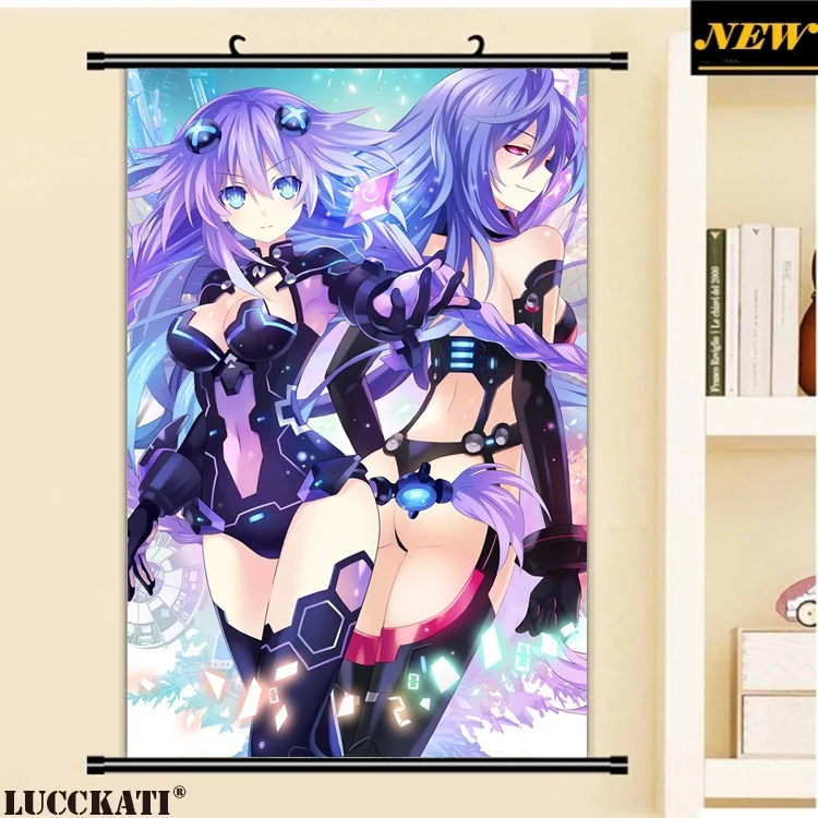 

40X60CM Choujigen Game Neptune Hyperdimension Neptunia Game loli cartoon anime wall picture mural scroll canvas painting poster