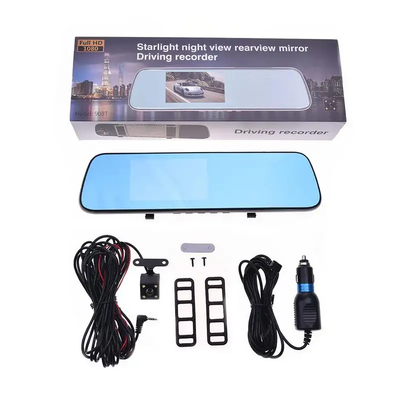 

4.3 Inch DVR HD Screen Car Mirror Dash Camera Generalplus GPCV2247 OV9732 CMOS Sensor Driving Recorder Auto Accessories