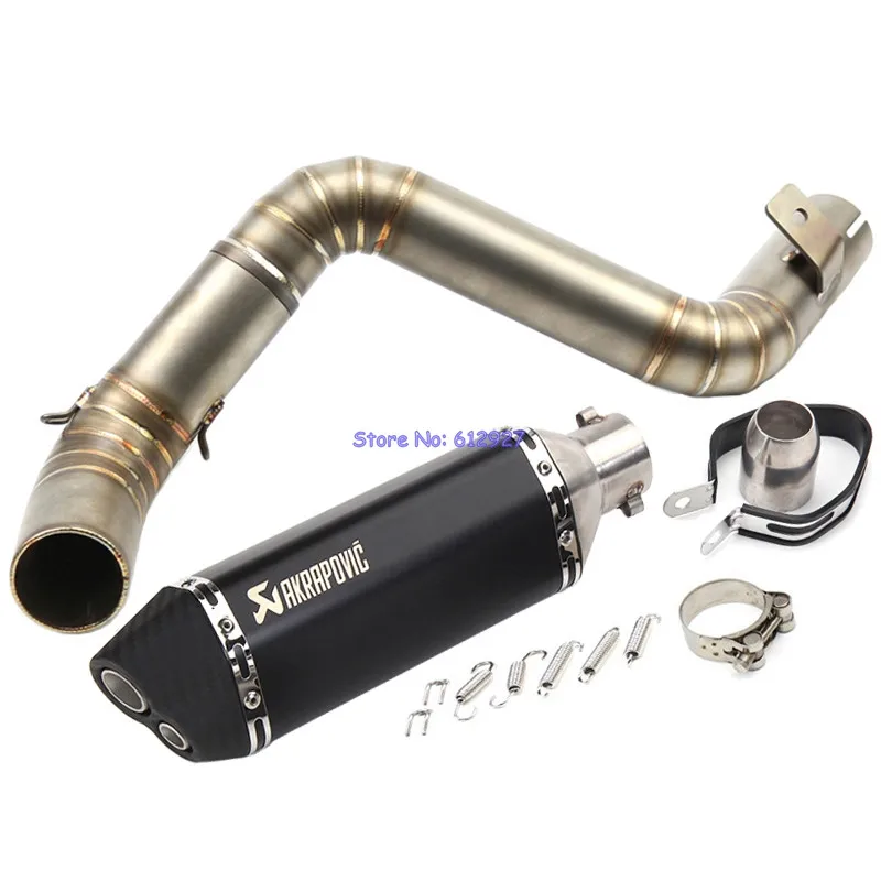 

Motorcycle KTM Duke 125 / Duke 200 / Duke 390 Exhaust System Muffler Pipe Akrapovic Escape Laser Marking with Mid Link Pipe