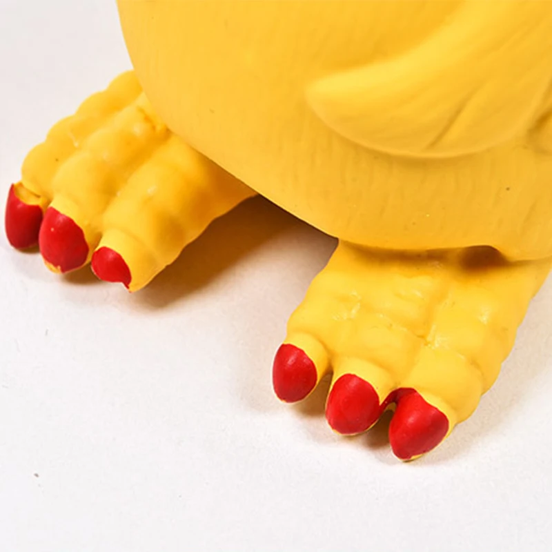 Cute Funny Screaming Chicken Big  Puppy Interactive Chewing Depressurize Chicken Dog Toy Cleaning Teeth Small Pet Squeaker Toy7