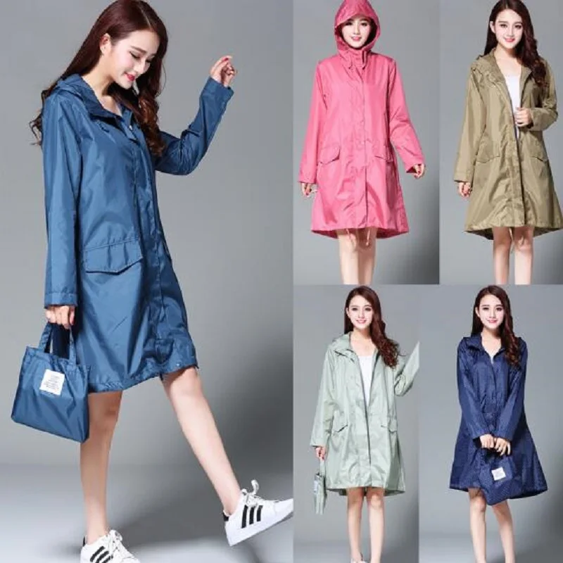 En Ligne WINSTBROK imperméable femmes 2019 mode dames imperméable respirant dames longs imperméables Portable imperméable imperméable femmes