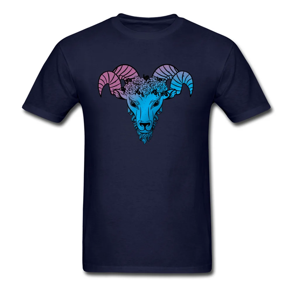 Aries Oversized Men T-shirts O-Neck Short Sleeve 100% Cotton Tops Shirts Casual Tops Tees Wholesale Aries navy