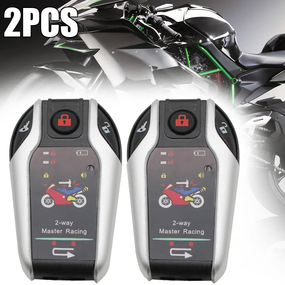 

Mayitr 1Set 105-125 DBB Motorcycle Anti-theft System Alarm Remote Engine Start Burglary Alarm 2 Way With Adjustable Shock Sensor
