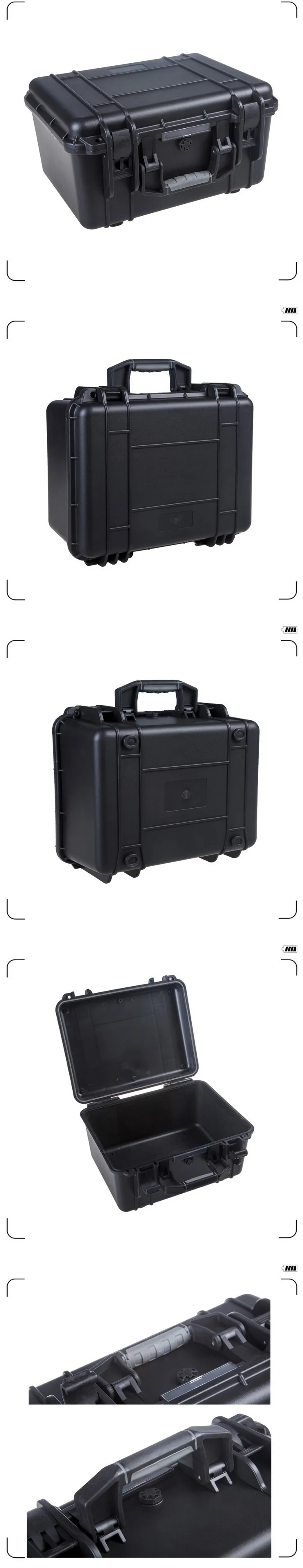 tool bag with wheels shockproof watertight plastic transport case for tools without uncut foam tool pouch belt