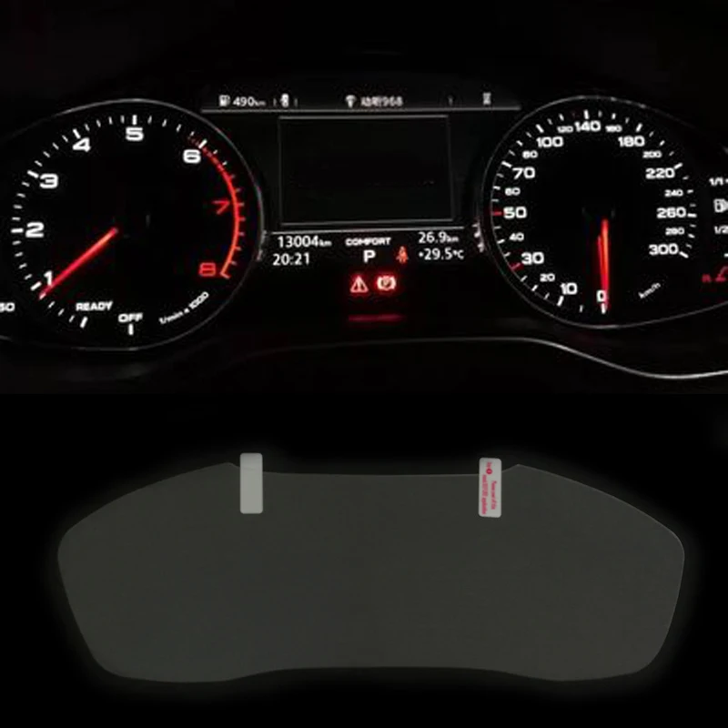 

For Audi A4 B9 A5 2017 2018 car styling car dashboard intrument screen protective film TPU anti scratch sticker accessories