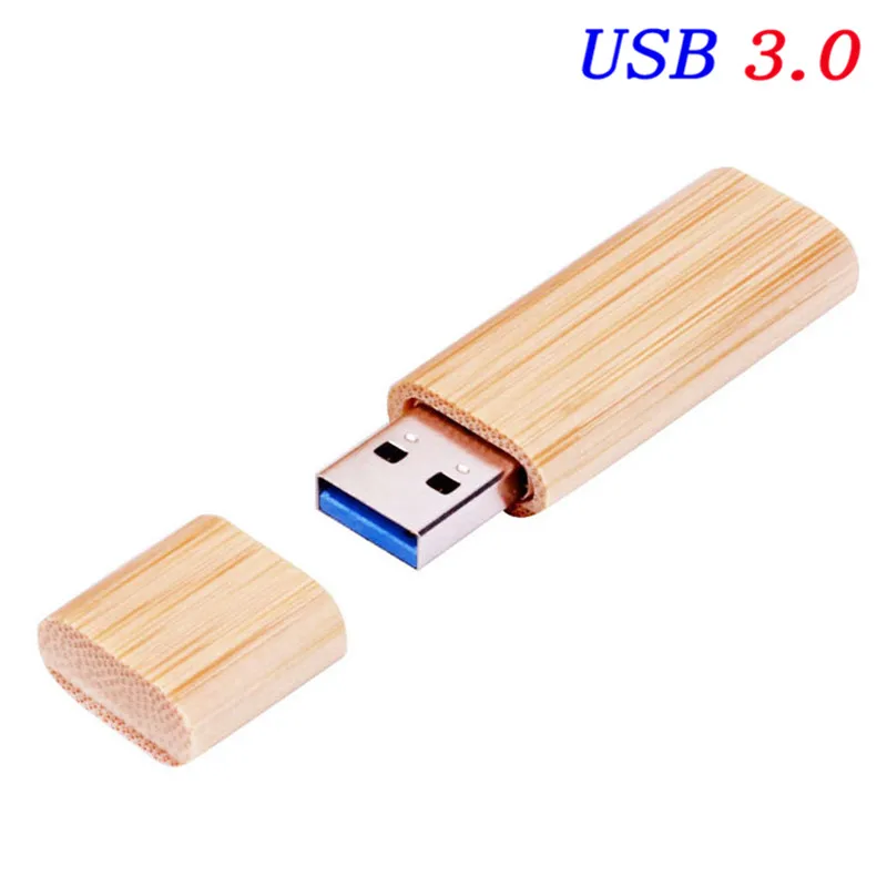 Модная деревянная флеш-накопитель USB 3,0 дизайн логотипа 64g/32g Memory Stick 16g/8g ручка привода крутая подарочная usb ручка-флешка более 10 шт логотип бесплатно - Цвет: bamboo