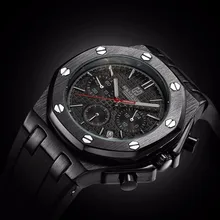 Torbollo Для мужчин спортивные часы кварцевые часы хронограф Функция черной резинкой Для мужчин S часы Relogio Masculino