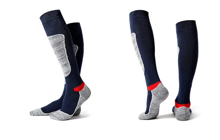 Лыжные носки(2 пар/лот) R-BAO/RB3323 хлопковые мужские и женские спортивные носки теплые носки для пешего туризма на открытом воздухе