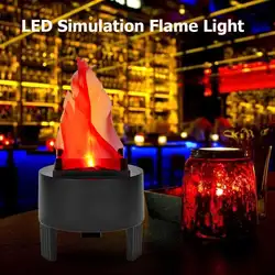Светодиодный вертикальный Электронный светильник в виде жаровни, сценические огни, Мерцающая эмуляция, декоративная лампа, креативная