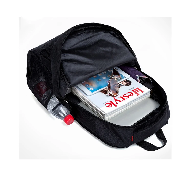 Высококачественный нейлоновый мужской рюкзак с большой вместительностью, Одноцветный рюкзак для путешествий на большие расстояния, молодежная школьная сумка для книг