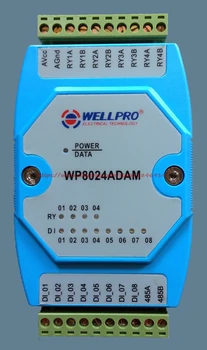 Digital input/output module isolation 8DI/4RY RS485 MODBUS Communication can be computer control digital data acquisition module input output module digital to rs485 module communication modbus rtu