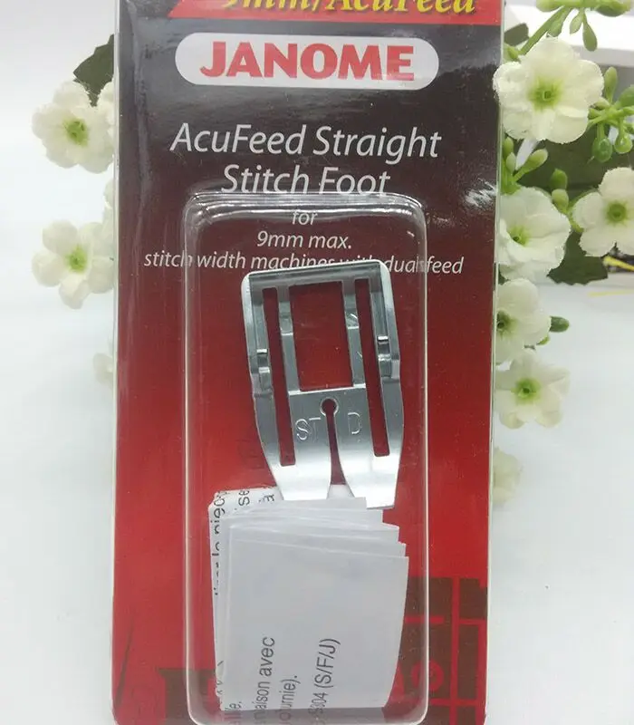 

Domestic Sewing Parts JANOME Acufeed Straight Stitch Foot 9mm Perfect for Patchwork Horizon Quilting 202-102-005