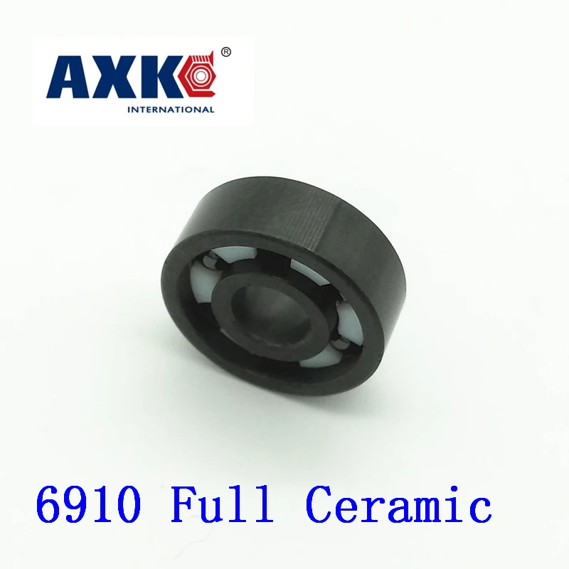 

Axk 6910 Full Ceramic Bearing ( 1 Pc ) 50*72*12 Mm Si3n4 Material 6910ce All Silicon Nitride Ceramic 6910 Ball Bearings