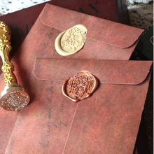 4 шт./лот, винтажные Вощеные конверты, конверты, открытки, Обложка, канцелярские принадлежности в стиле «Ретро» Zakka, подарок E2026