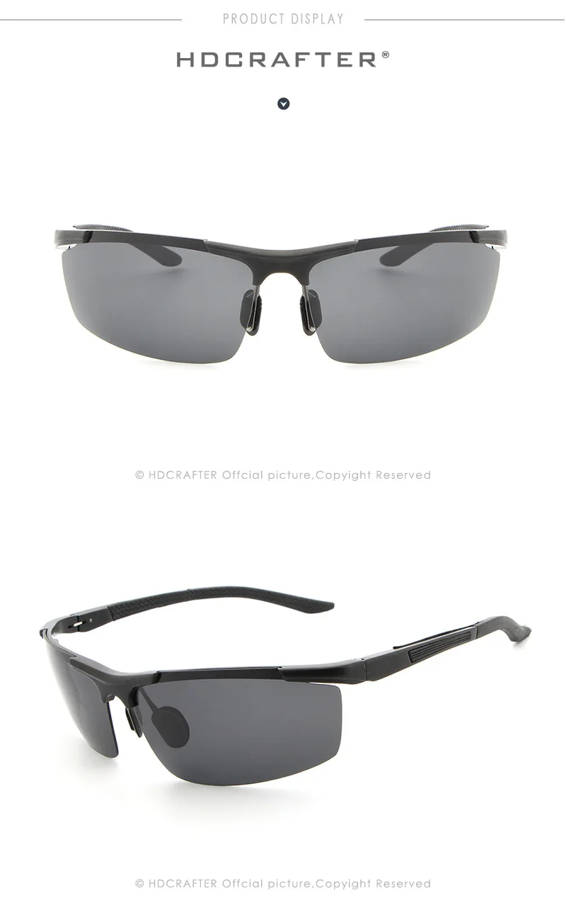 Спортивные солнцезащитные очки для мужчин, поляризационные солнцезащитные очки, алюминиевые HD очки для вождения, мужские очки UV400, очки ночного видения Oculos