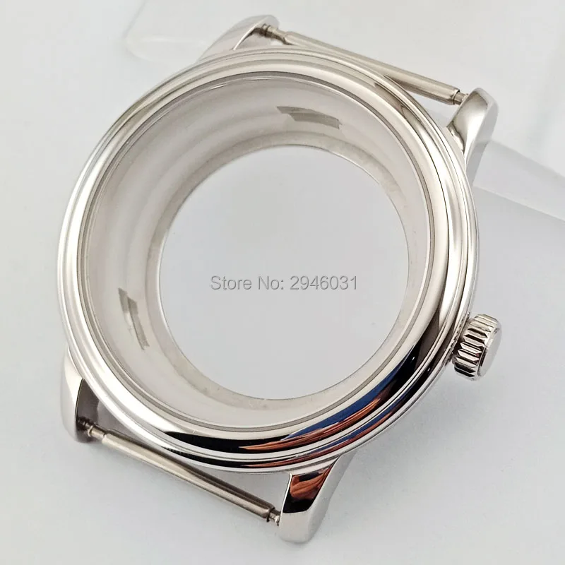 

Goutent 40mm Polished Steel Watch Case eta 2836,Miyota 8205/8215/821A Movement fit Casual Military Sport Novelty mens watch