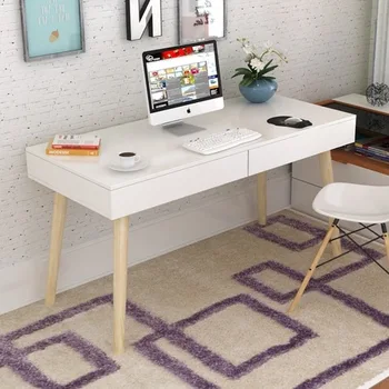 

Computer Desk office home Furniture solid wood table drawers notebook desk soporte notebook ordenar cajones new 100/120*50*75cm