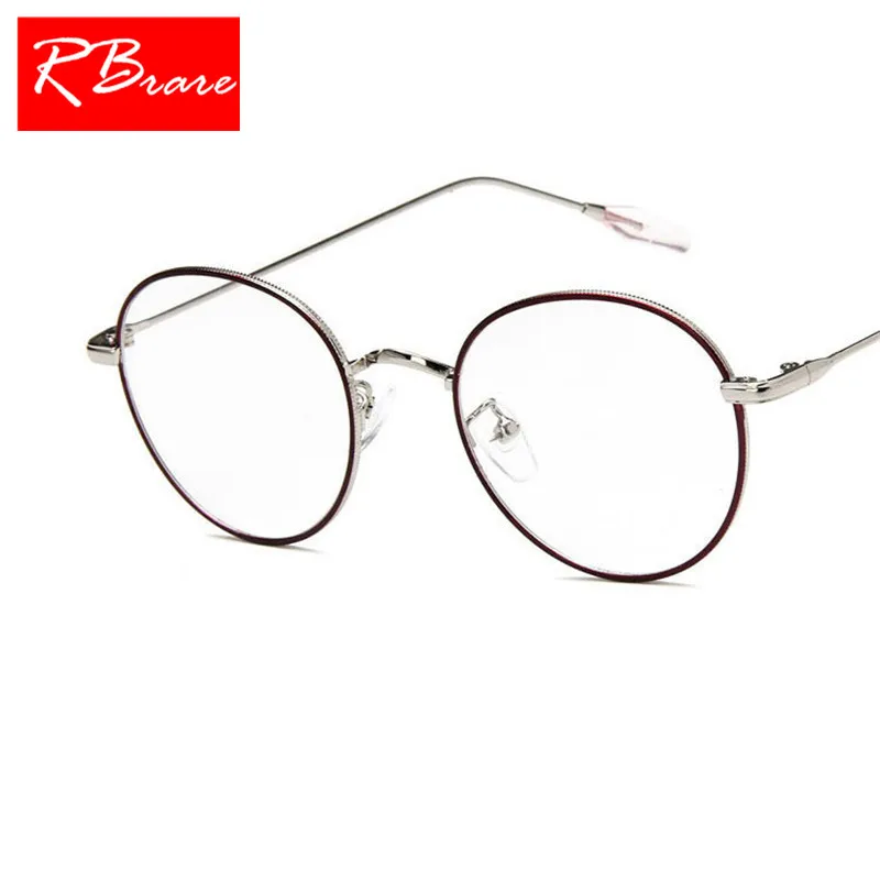 

RBRARE 2019 Metal Frame Sunglasses Women Transparent Lens Glasses Lady Retro Sun Glasses Travel Lunette De Soleil Femme UV400