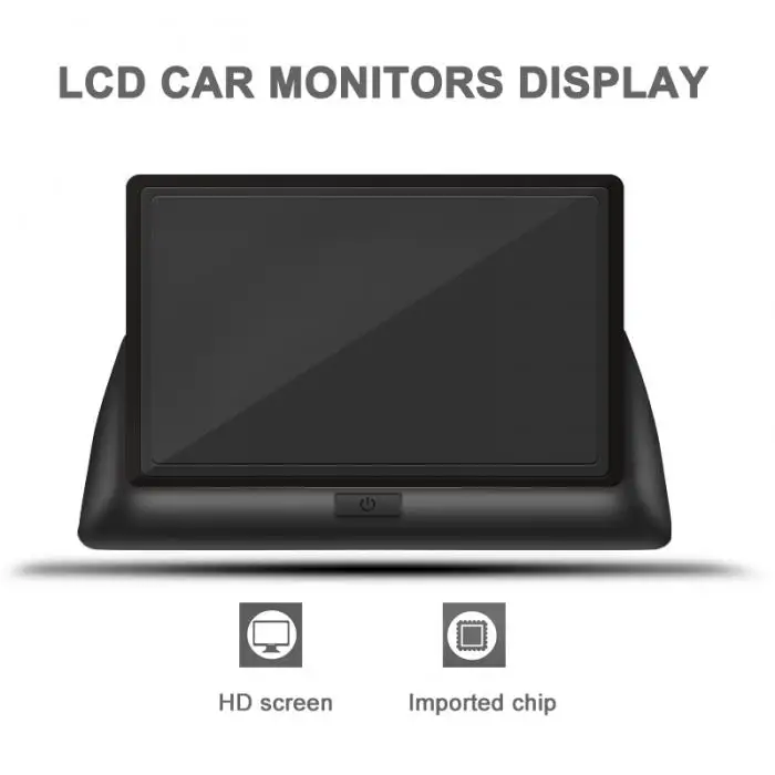4,3 TFT lcd Автомобильный Монитор дисплей заднего вида монитор экран для автомобиля камера заднего вида YAN88