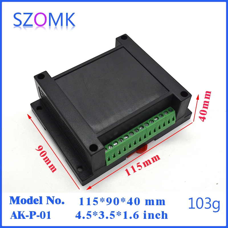 szomk abs control plastic enclosure din rail box (1 pcs) 115*90*40mm plastic housing for PCB project case electronics enclosure szomk abs control plastic enclosure din rail box (1 pcs) 115*90*40mm plastic housing for PCB project case electronics enclosure