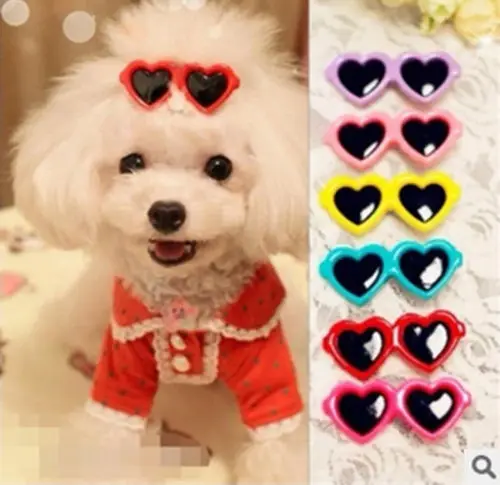 

10pcs Multicolor Cat Dog Hair Sunglasses Clips Beauty Pet Grooming Accessory Hot Cute Boutique Hair Bows