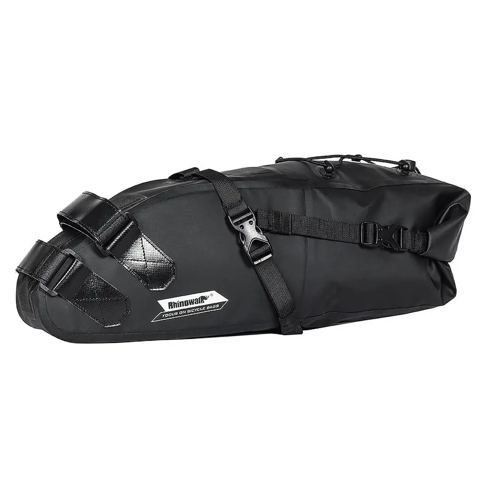 

MTB Full Waterproof Bike Saddle Bag Large Capacity 10L Road Bike Long-distance Riding Equipment Drop Shipping