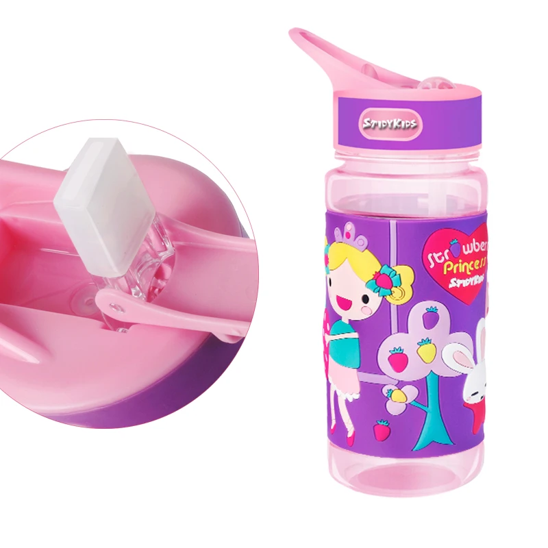 

Stidykids Kids 500ml Portable Cartoon Cute Colorful PP Drinkware Thermal Baby Water Feeding Bottle Travel Mug Tumbler Flasks