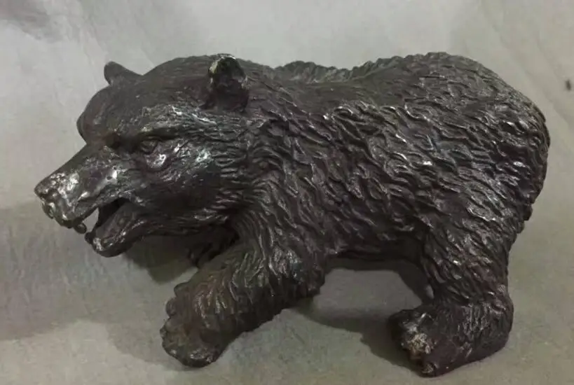 

Китайская медная латунная скульптура дикой жизни с животными