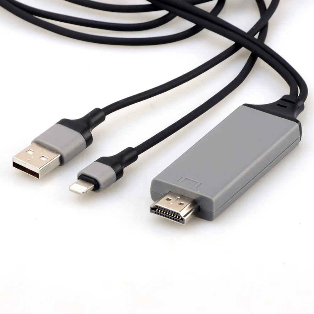 8 контактный HDMI кабель HD 1080P конвертер адаптер 1 м USB для HDTV TV цифровой AV iPhone
