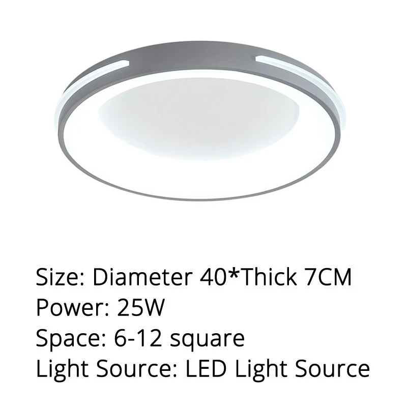Современный светодиодный светильник для гостиной, спальни, люстра, потолочный светильник, затемняющий домашний светильник, светильник для столовой - Цвет корпуса: A 40x40x7.2cm 25w