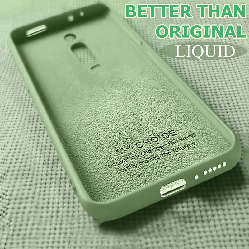 

Original Liquid Silicone Case for Xiaomi Mi 9 SE 8 Lite Mix 2 3 2S 6X Slim Soft Cover Cases On Redmi K20 6 Pro 6A Note 7 Shell