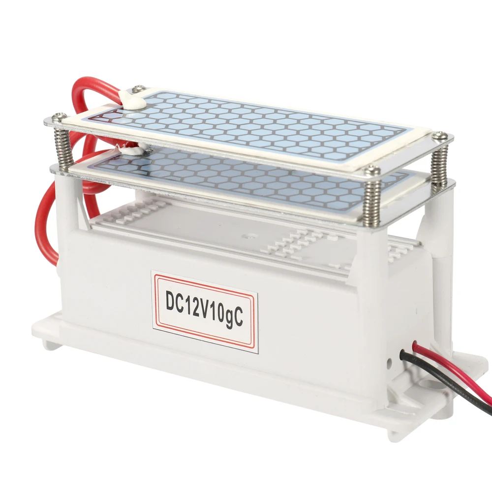 Портативный автомобильный озоновый генератор 10 Гц/ч 12 В постоянного тока, генератор с керамической пластиной, озонатор, очиститель воздуха и воды для автомобиля, стерилизация