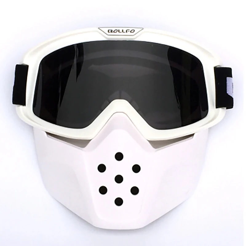 Хит, винтажная маска для лица на мотоциклетном шлеме акулы, съемный фильтр для рта, очки для мотокросса, ветрозащитные шлемы Harley с открытым лицом