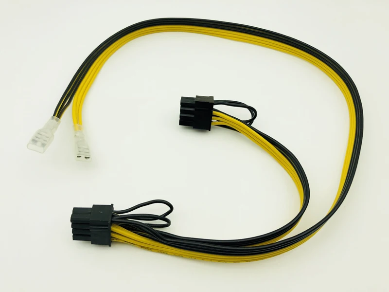 Power Cable PCIE Video Card Dual 8pin (6+2) Splitter Power Supply Wire 250 Female Terminal 18AWG Cables for ETH BTC Miner Mining