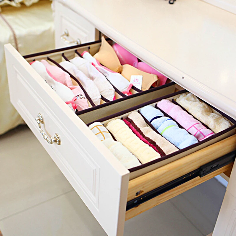 Foldable Organizer For Underwear Socks Bra Drawer Organizers Closet Underwear Organizer Drawer Divider Storage Box