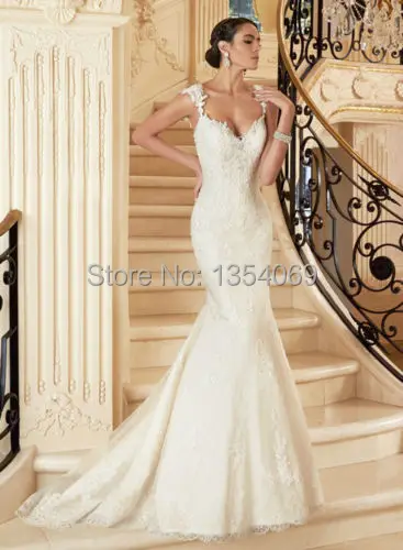 New Luxurious Slim Ing Long Mermaid Tank V Neckline Sleeveless Dear Client Welcome Roman Holiday Wedding Dresses