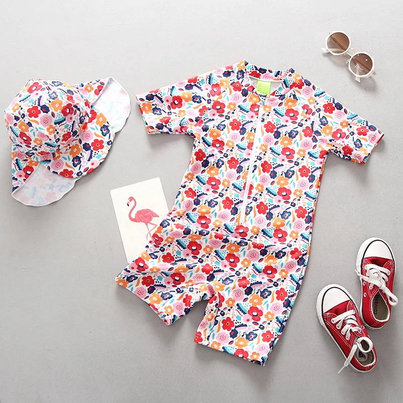 baby uv swimsuit and hat