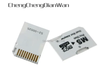 

ChengChengDianWan 10pcs/lot Micro SD HC to Memory Stick MS Pro Duo Card Dual 2 Slot Adapter for PSP 1000 2000 3000