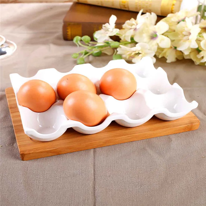 Factory direct export European creative ceramic egg tray egg simple and