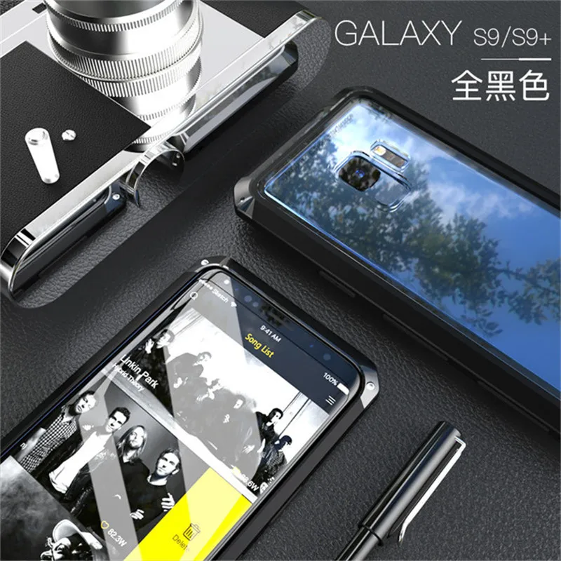 Роскошный GINMIC брендовый чехол для samsung Galaxy S9, алюминиевый Металл+ Матовый ПК, тонкий жесткий чехол на заднюю панель для Galaxy S9 Plus