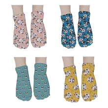 Kawaii, женские хлопковые носки унисекс, Мультяшные животные, смешные короткие носки, рисунок панды, искусство, счастливые носки, 7S-ZWS34