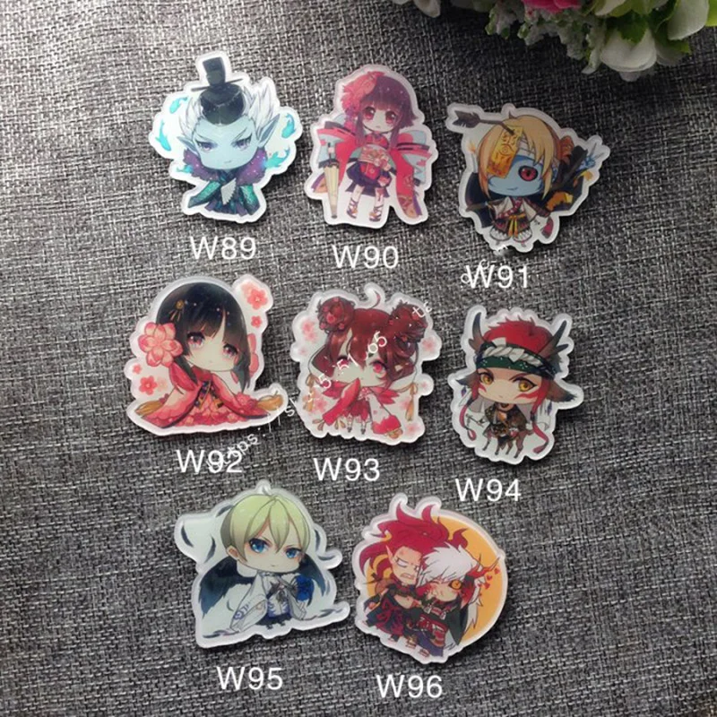 8 шт./компл. изящный дизайн игра Minamoto Kagura Onmyoji Froslass ICHIMOKU REN Meikai No Yakujin значок брошь