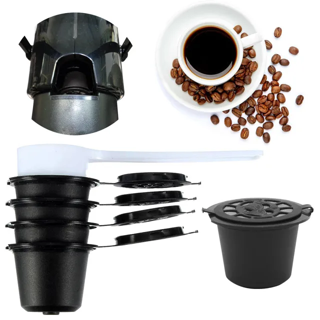 Best Offers 4pcs Refillable Reusable Nespresso Coffee Capsule Filter Pod Basket for Nespresso Coffee machine L3 Best Offers 4pcs Refillable Reusable Nespresso Coffee Capsule Filter Pod Basket for Nespresso Coffee machine L3