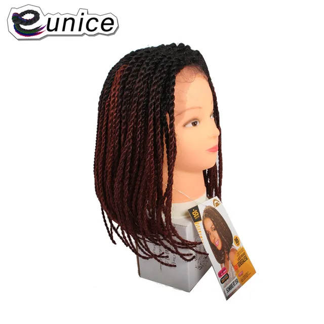 Eunice 16inch Short Wig Crochet Synthetic Lace Front Braids Wigs