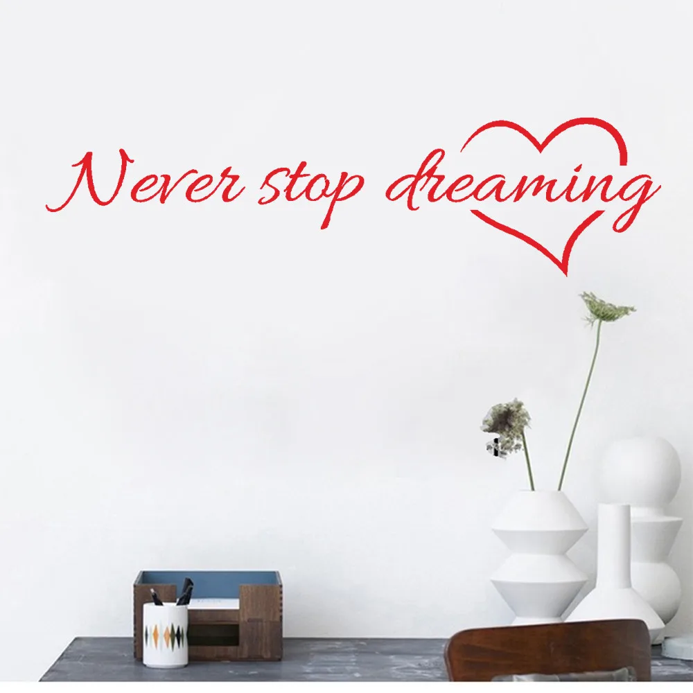 Modern Furniture Deals Reviews Online Shopping Modern Furniture - Super Deal Never Stop Dreaming Removable Art Vinyl Mural Home Room Decordecorations Adesivo De Paredes Removable Wall Stickers modern furniture deals reviews online shopping modern furniture - super deal never stop dreaming removable art vinyl mural home room decordecorations adesivo de paredes removable wall stickers