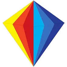 Новое поступление спорт на открытом воздухе 3D Радуга воздушный змей в форме ромба/ромбовидные воздушные змеи для детей подарок с ручкой и линией хороший Летающий