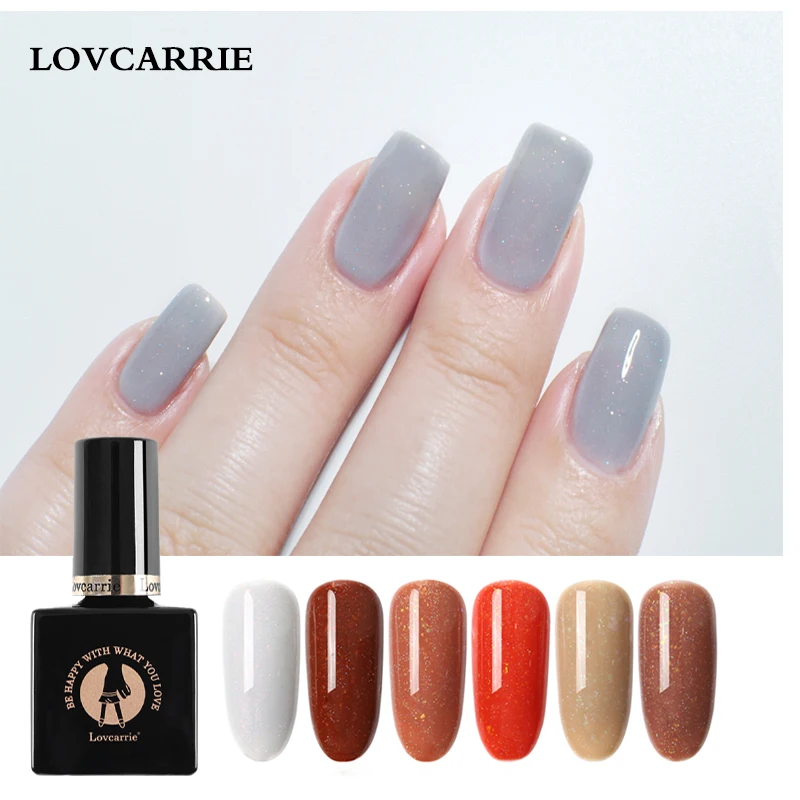 Lovcarrie маникюрный Блестящий неоновый Гель лак для ногтей 10 мл Vernis УФ Camuflage