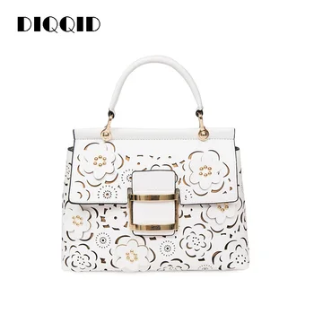 

Luxury Handbags Women Leather Hollow Out Floral Belt Shoulder Bags Designer Ladies Crossbody Messenger Big Hand Bags sac a main